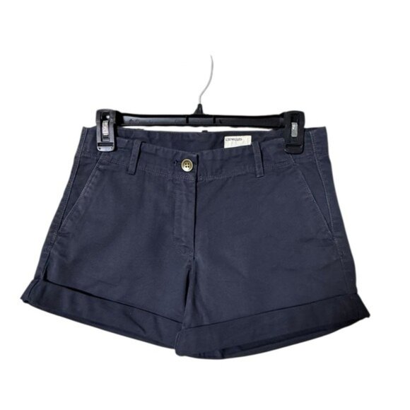 Crewcuts Girls Chino Shorts Size 14 Classic Preppy Academia Navy Blue - Picture 2 of 10